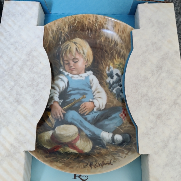 Little Boy Blue RECO Collector Plate 8.5 - Picture 4 of 8